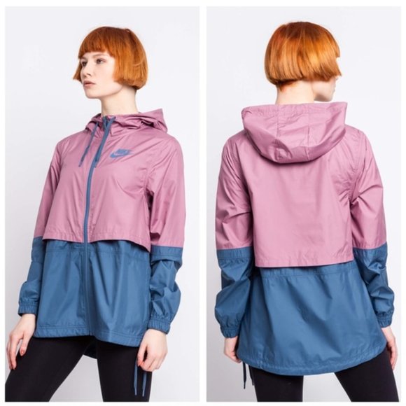 Nike Jackets & Blazers - Nike Sportswear Woven Anorak Windrunner In Purple/Blue Color Block L